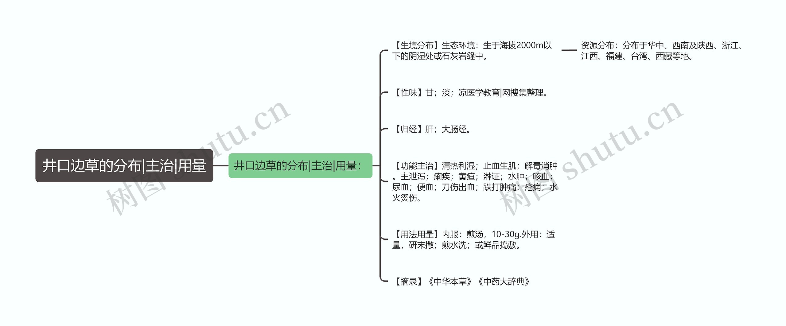 井口边草的分布|主治|用量