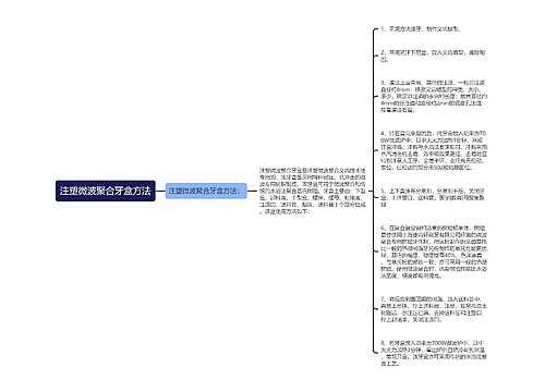 注塑微波聚合牙盒方法