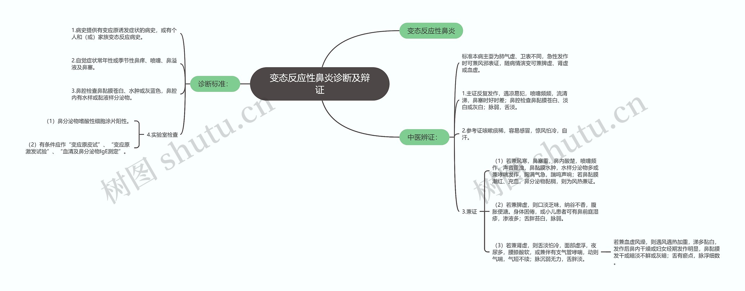 变态反应性鼻炎诊断及辩证