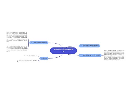 签合同盖公章用盖骑缝章吗