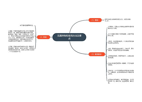 无菌持物钳使用方法及要点