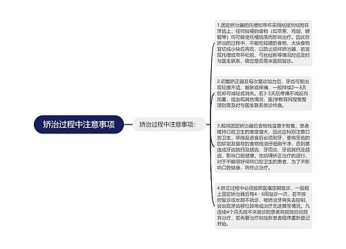 矫治过程中注意事项