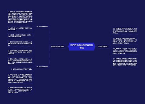 低热的体格检查和实验室检查