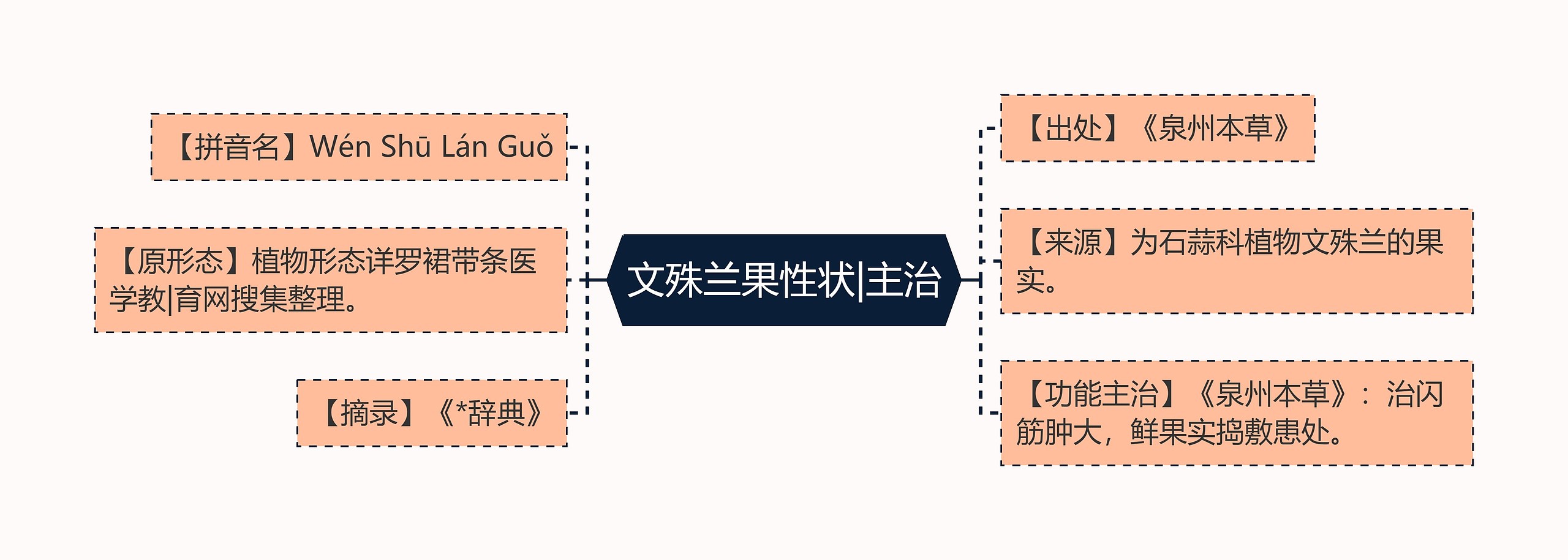 文殊兰果性状|主治思维导图