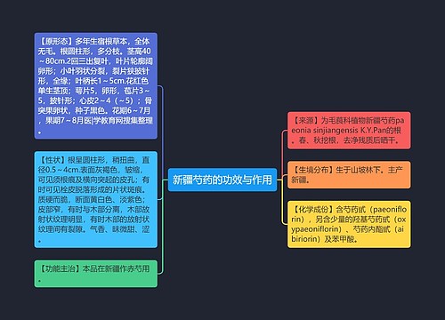 新疆芍药的功效与作用