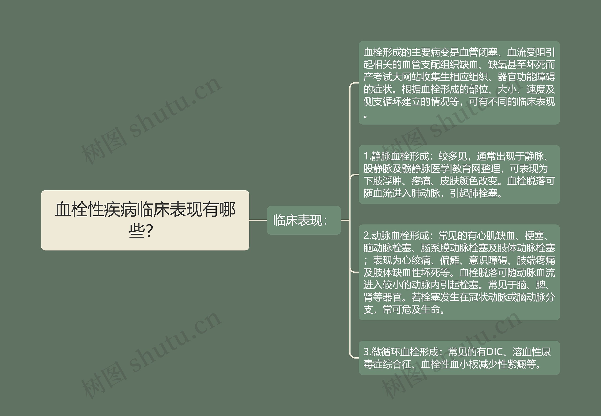 血栓性疾病临床表现有哪些? 血栓性疾病临床表现有哪些?