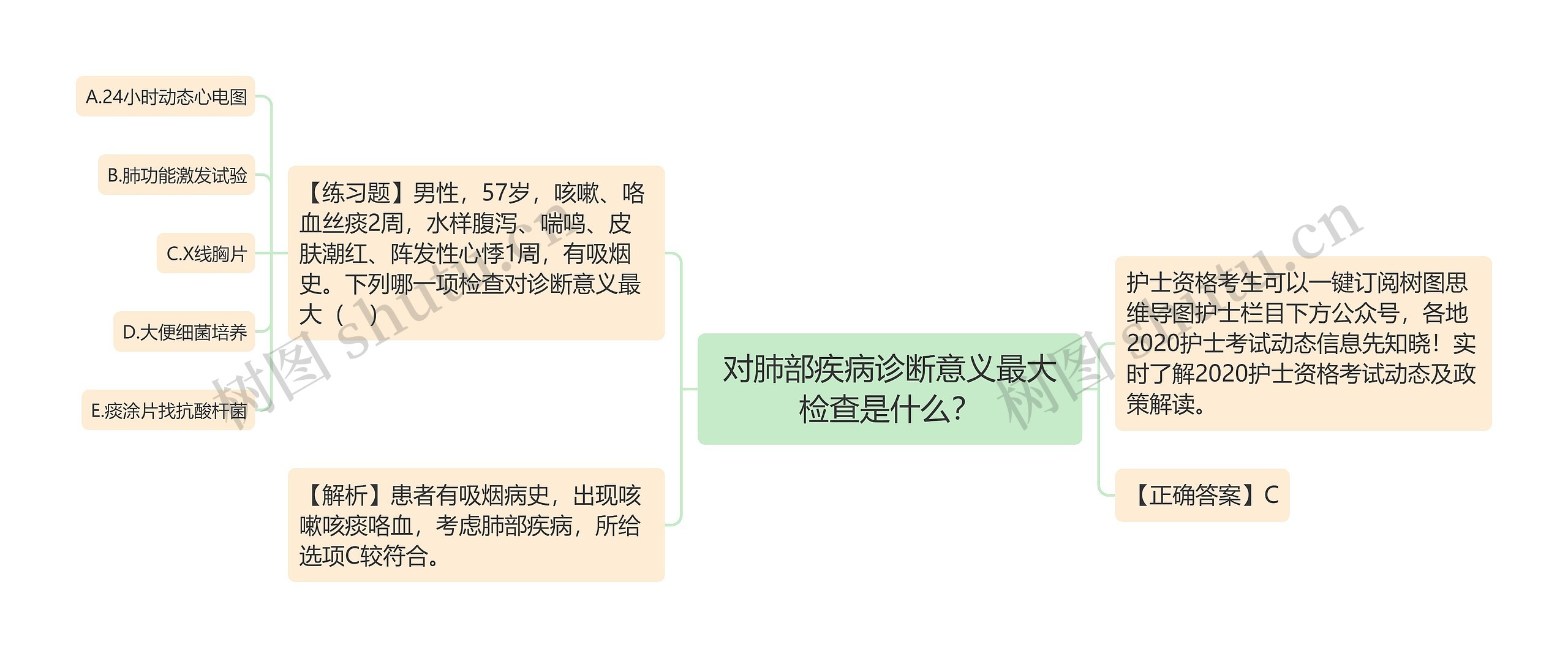 对肺部疾病诊断意义最大检查是什么？思维导图