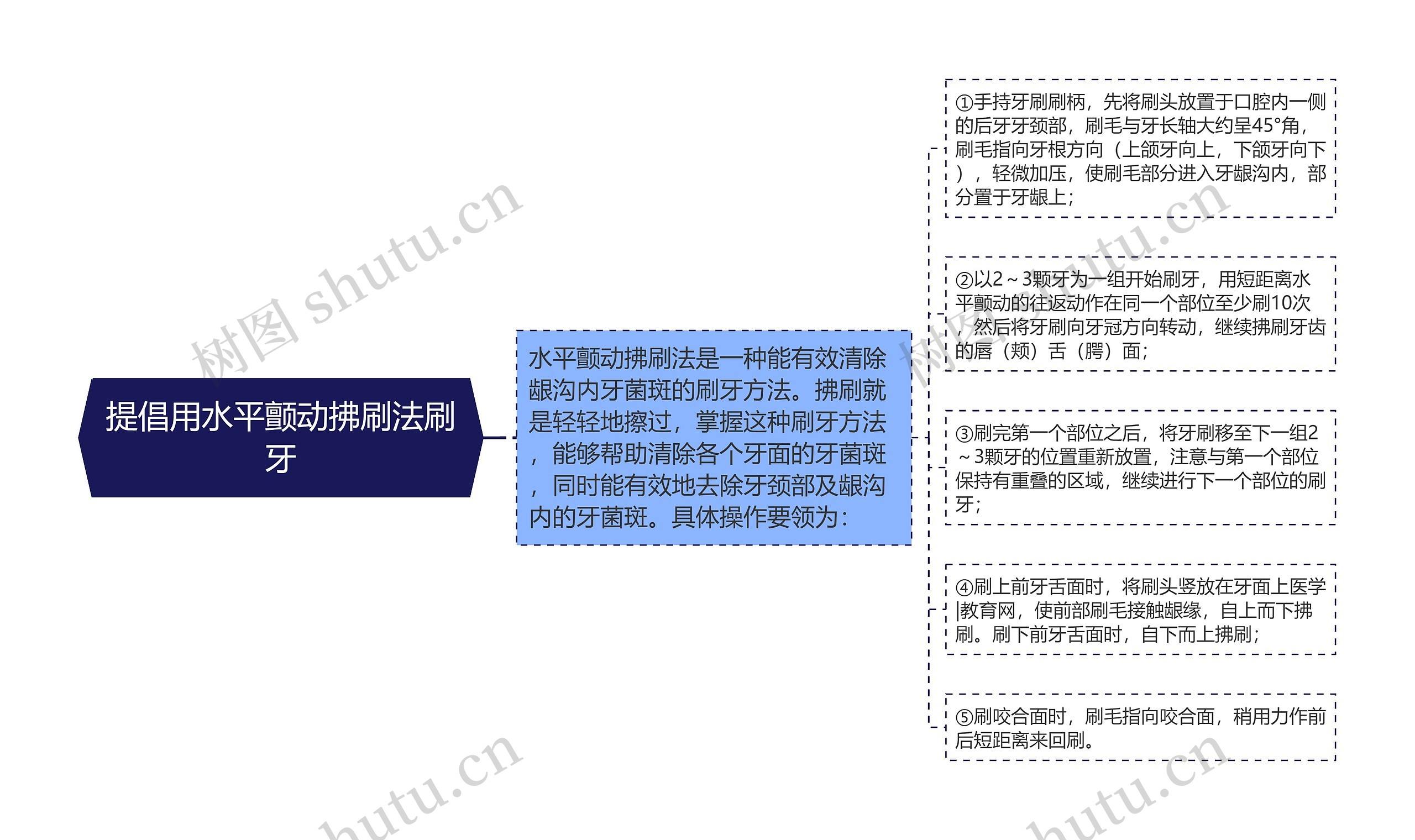 提倡用水平颤动拂刷法刷牙