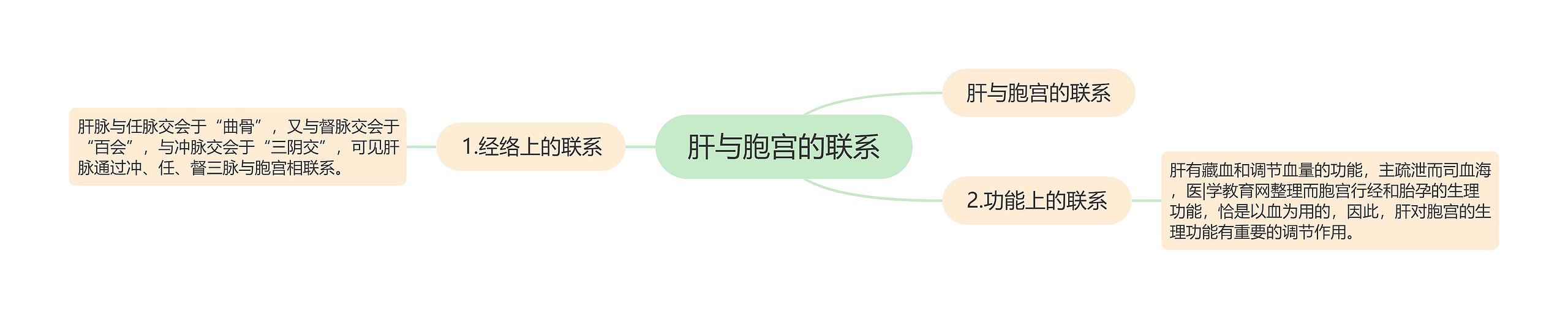 肝与胞宫的联系思维导图