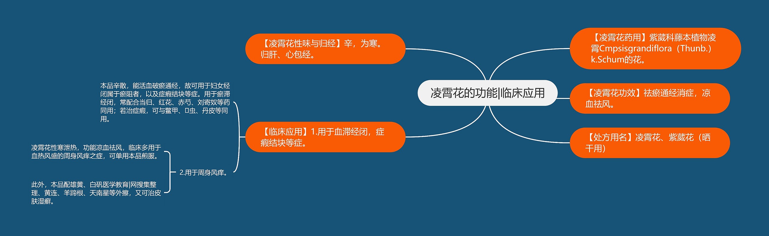 凌霄花的功能|临床应用 凌霄花的功能|临床应用