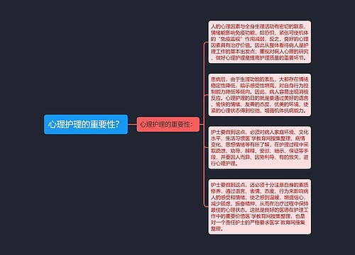 心理护理的重要性？