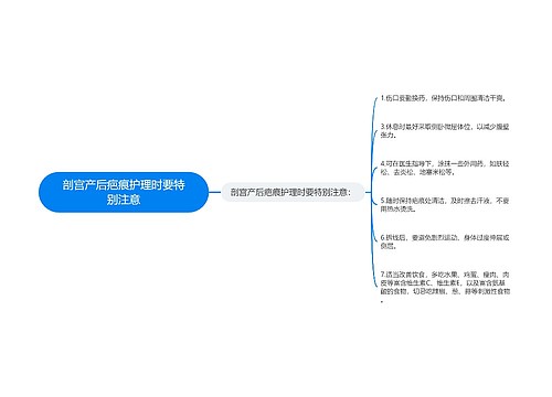 剖宫产后疤痕护理时要特别注意