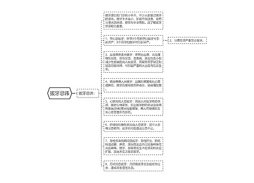 拔牙忌讳