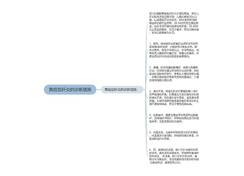 黄疸型肝炎的诊断措施