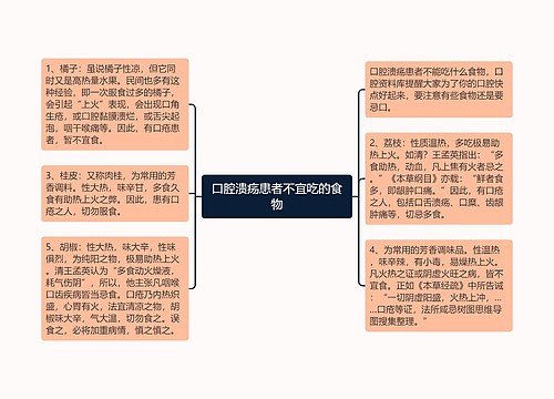 口腔溃疡患者不宜吃的食物