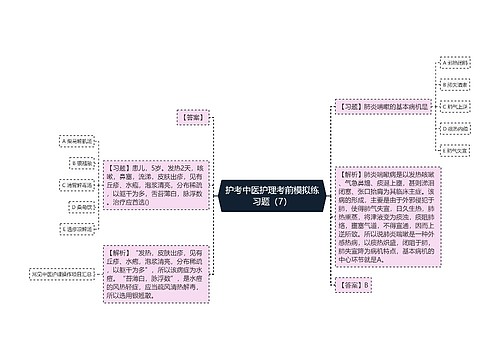 护考中医护理考前模拟练习题（7）