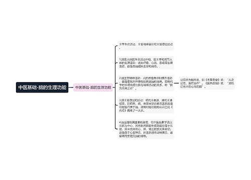 中医基础-脑的生理功能