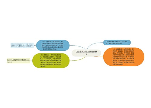 口颌系统肌链及其临床意义思维导图