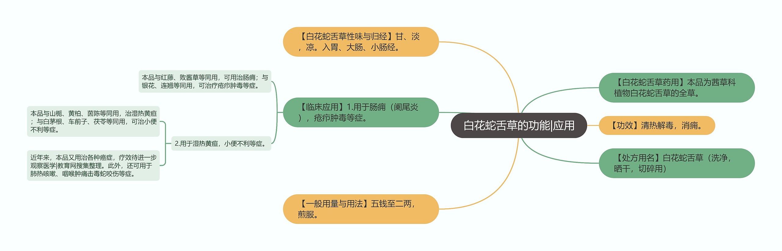 白花蛇舌草的功能|应用