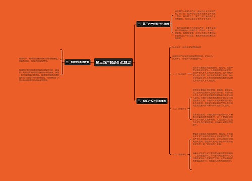 第三方产权是什么意思