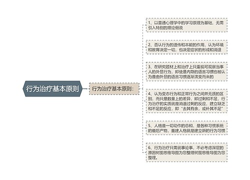 行为治疗基本原则
