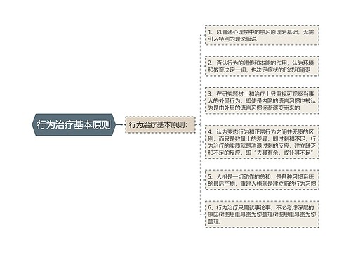 行为治疗基本原则