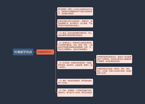 针麻拔牙优点