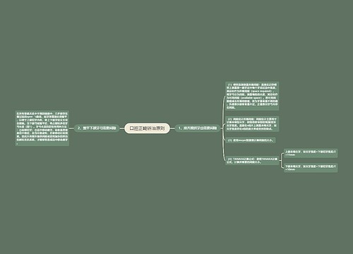 口腔正畸矫治原则