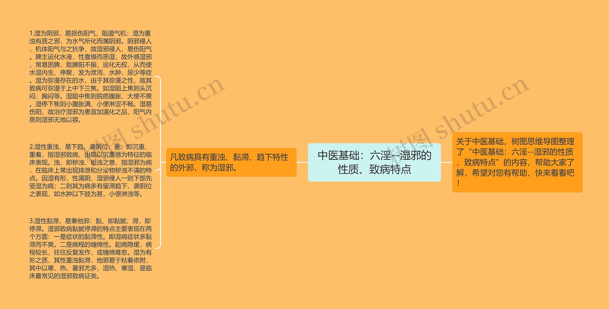 中医基础：六淫--湿邪的性质、致病特点