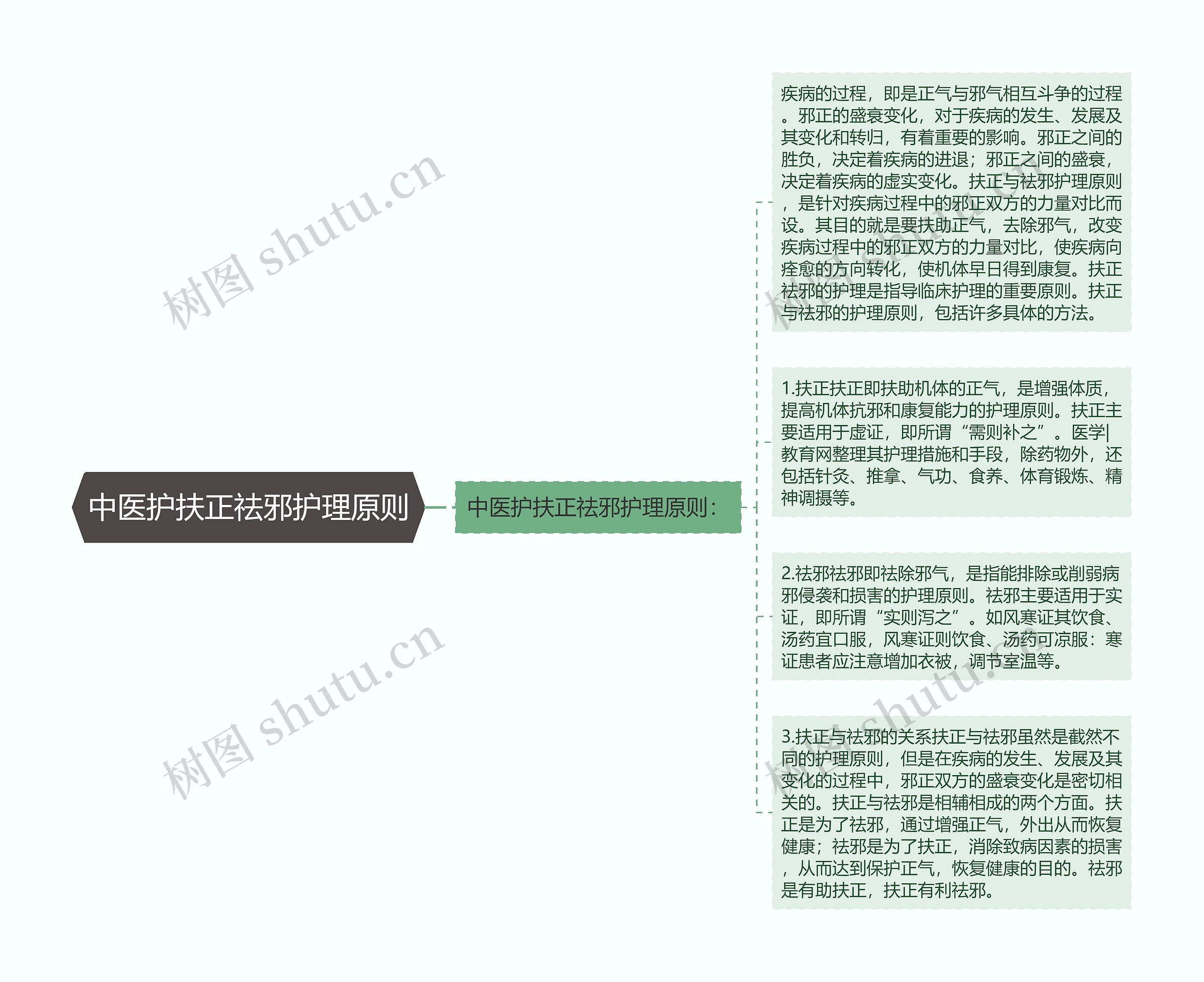 中医护扶正祛邪护理原则思维导图