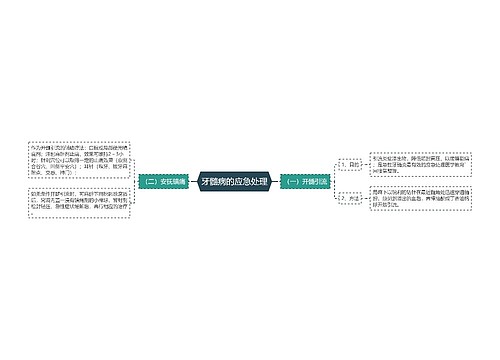 牙髓病的应急处理