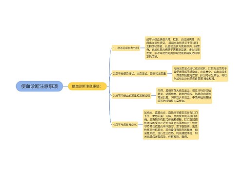 便血诊断注意事项