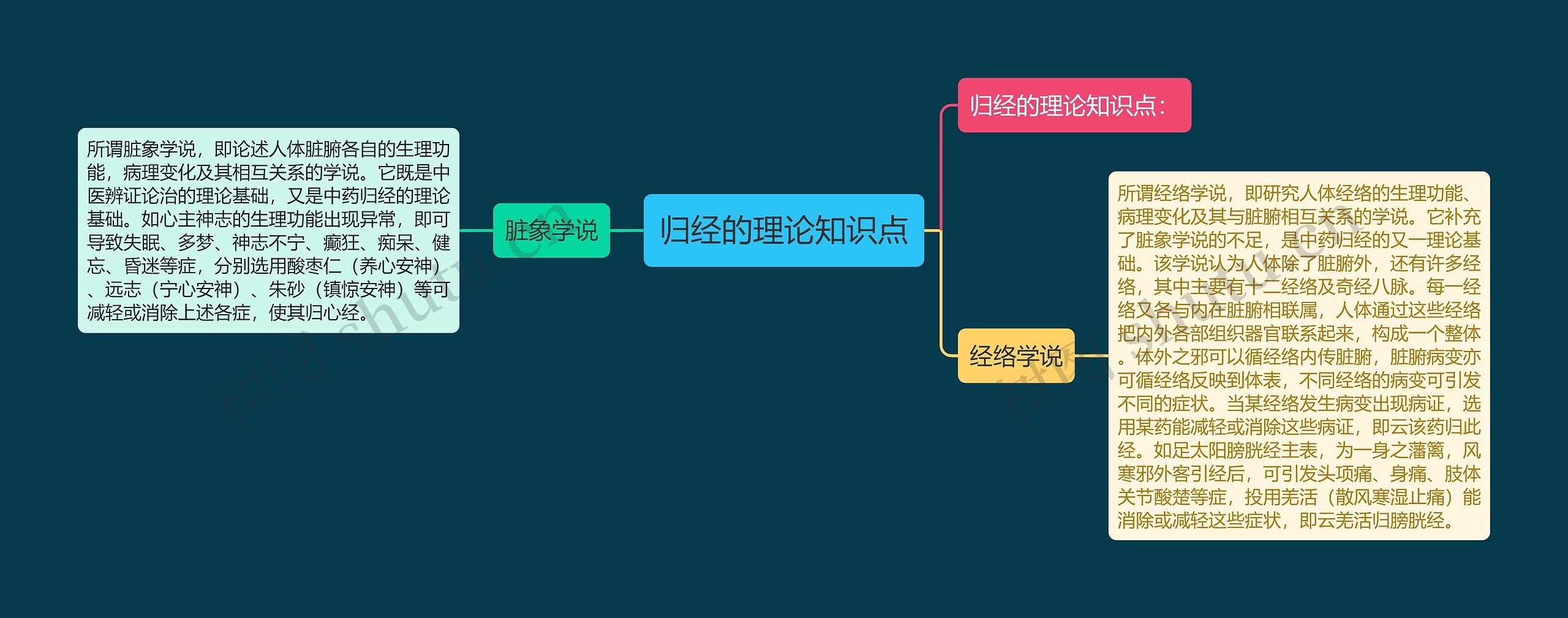 归经的理论知识点