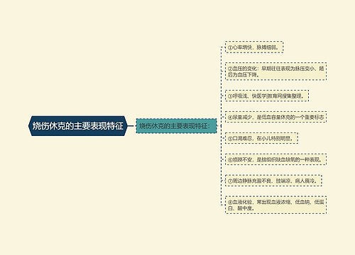 烧伤休克的主要表现特征