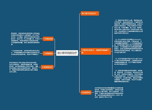 肾小管坏死的治疗