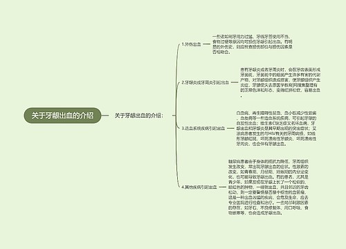 关于牙龈出血的介绍