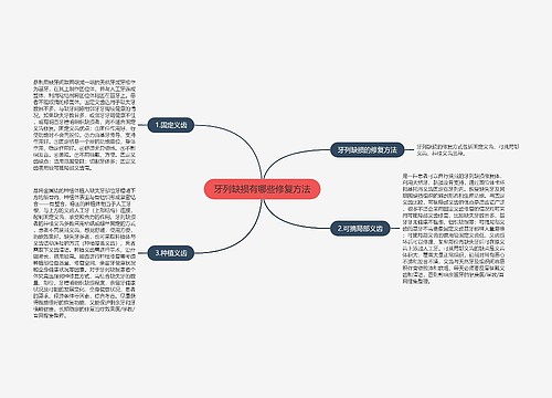 牙列缺损有哪些修复方法