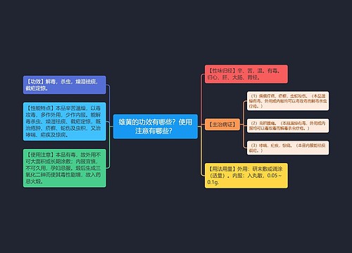 雄黄的功效有哪些？使用注意有哪些？