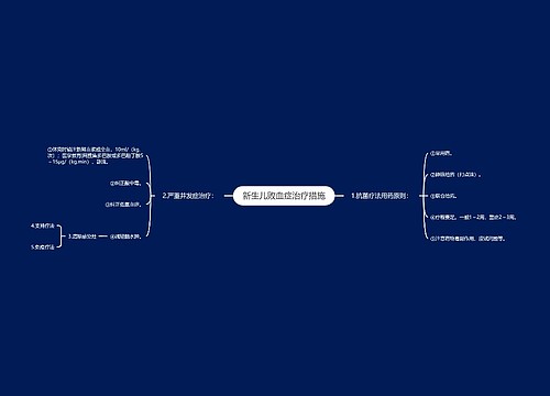 新生儿败血症治疗措施