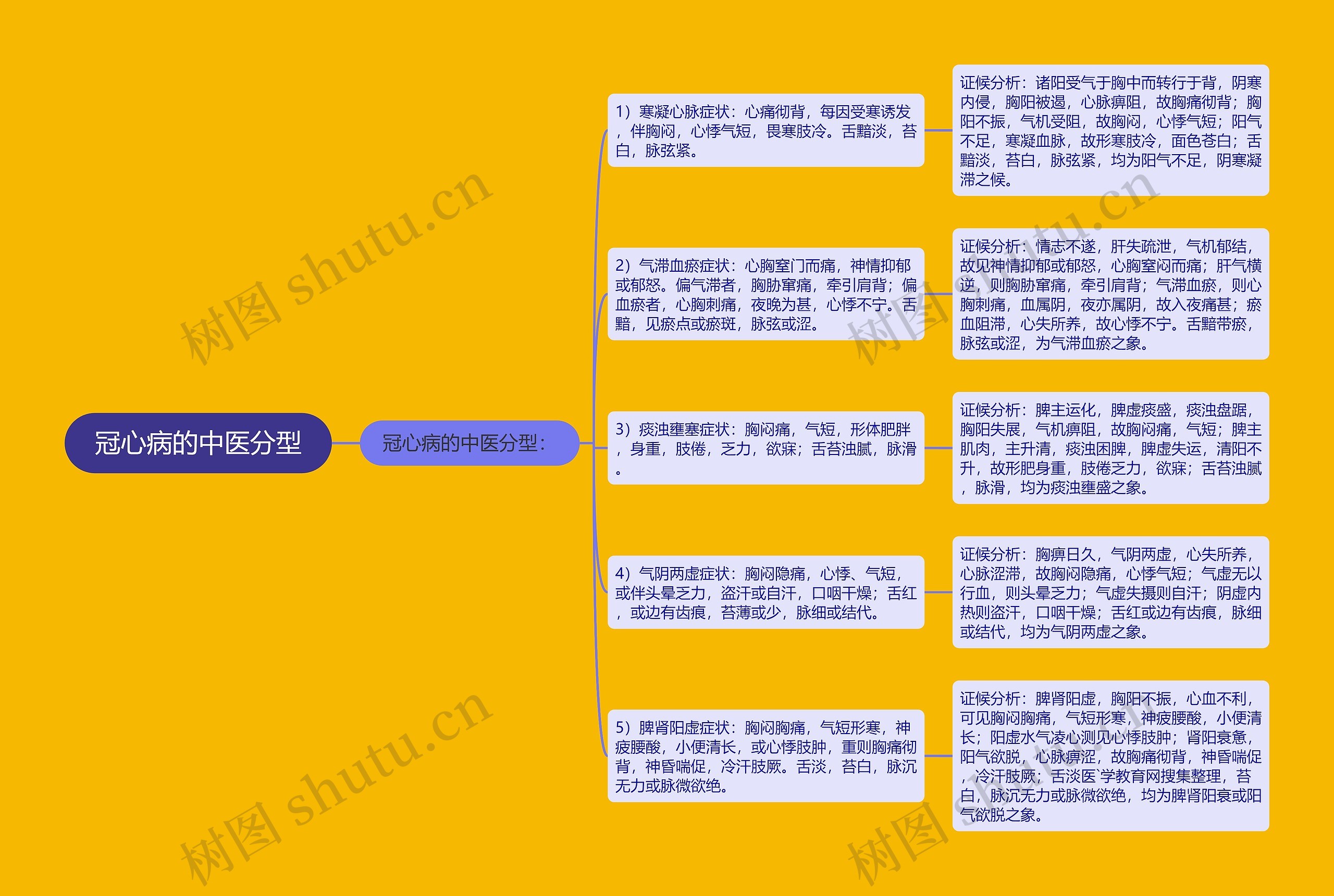 冠心病的中医分型