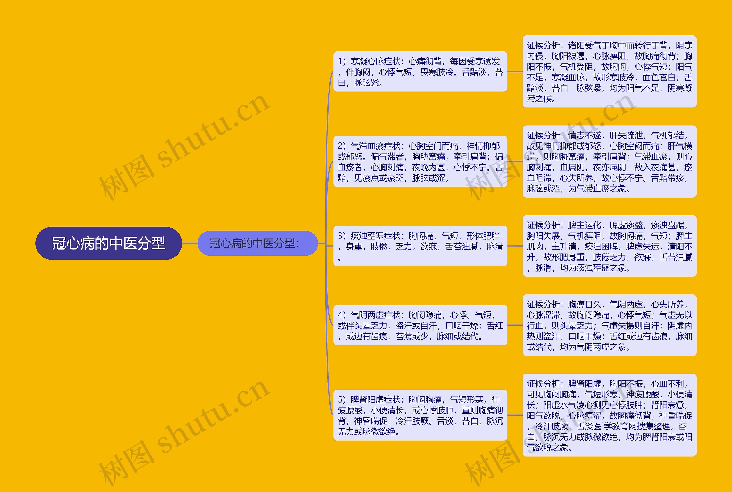 冠心病的中医分型