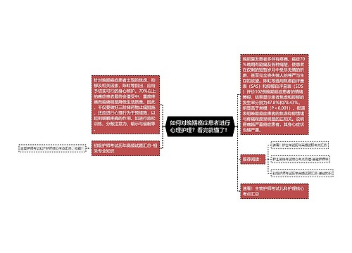 如何对晚期癌症患者进行心理护理？看完就懂了！