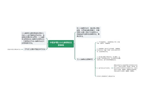 中医护理之小儿推拿的注意事项