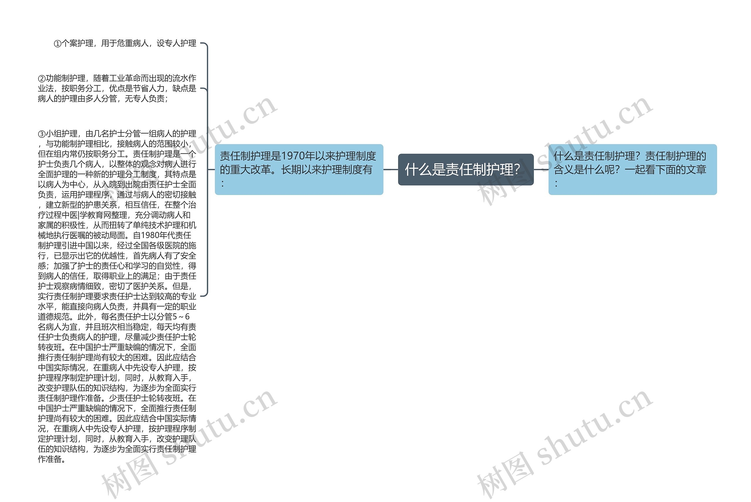 什么是责任制护理？思维导图