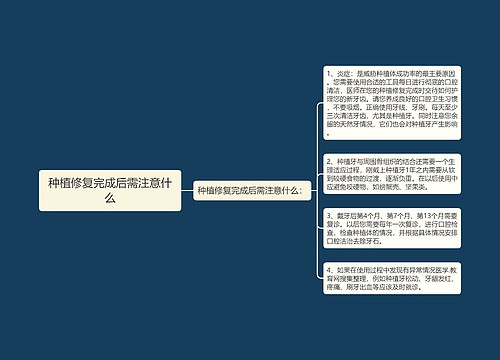 种植修复完成后需注意什么