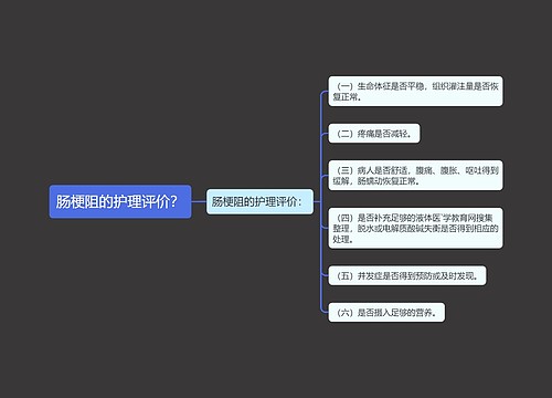 肠梗阻的护理评价？