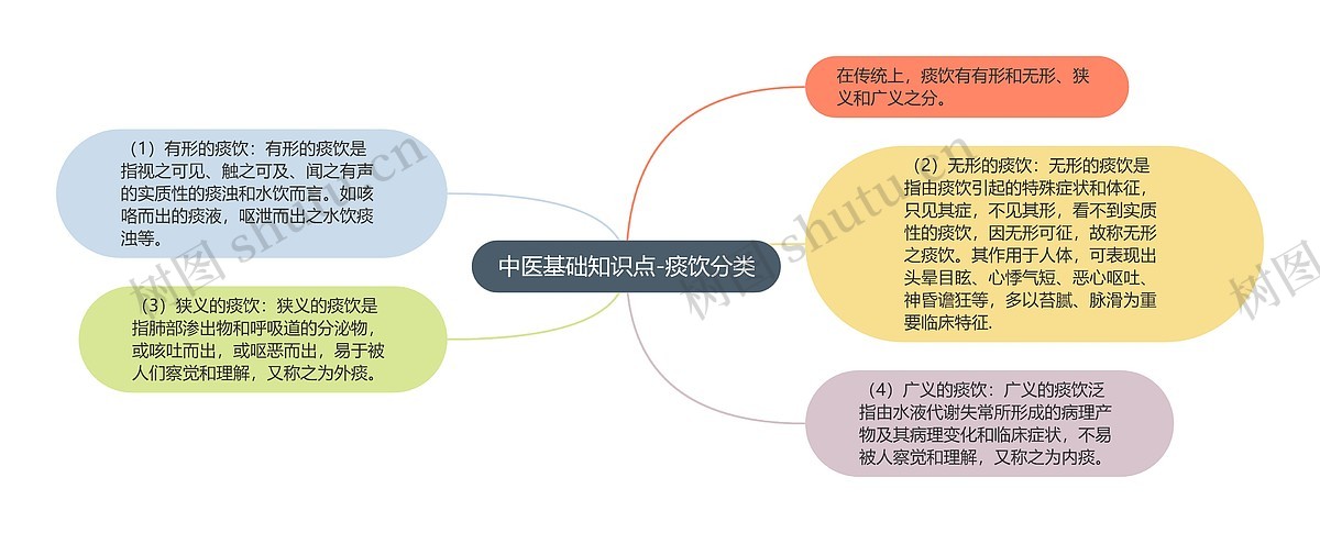 中医基础知识点-痰饮分类思维导图_编号p6778724-TreeMind树图