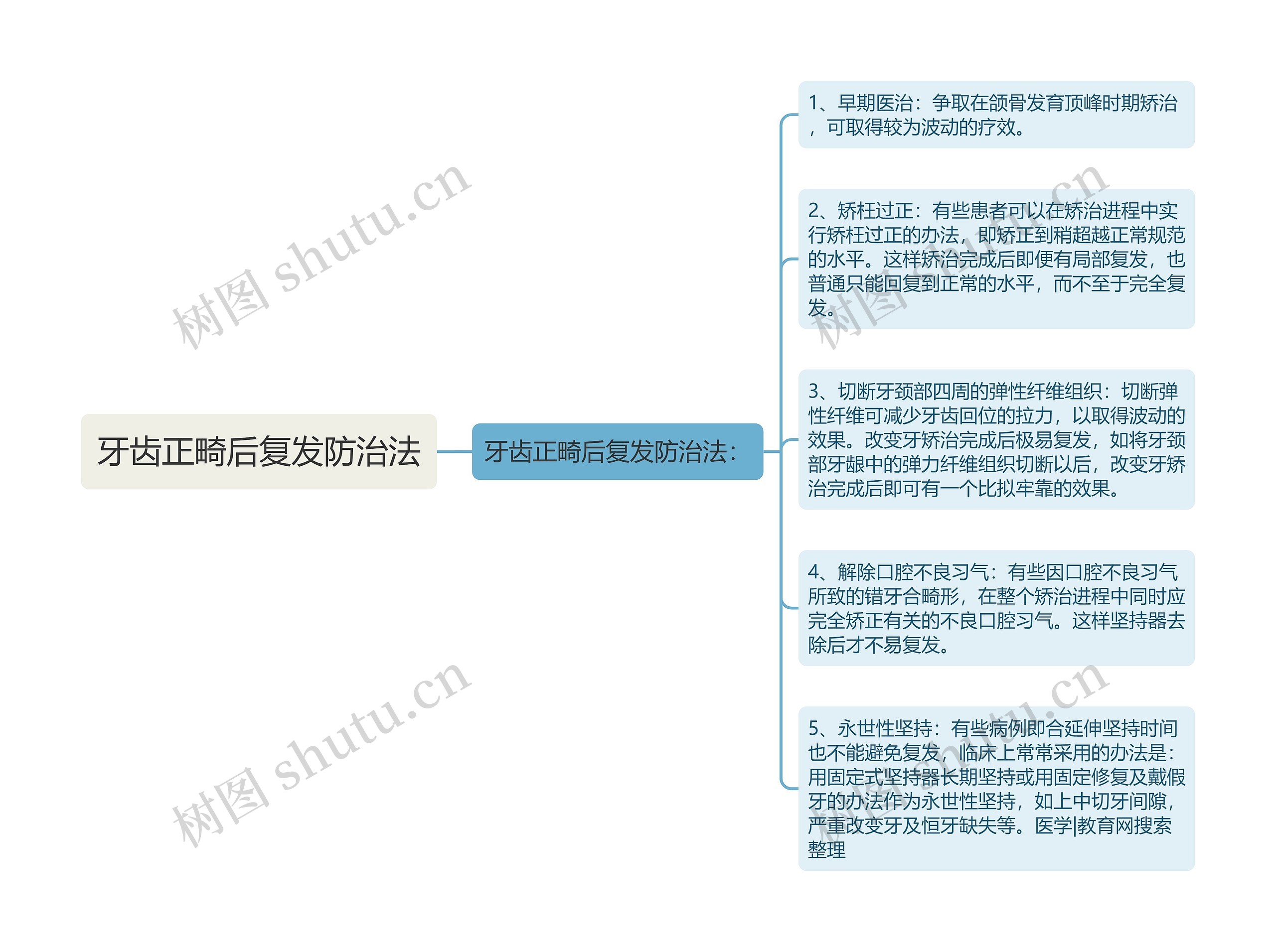 牙齿正畸后复发防治法