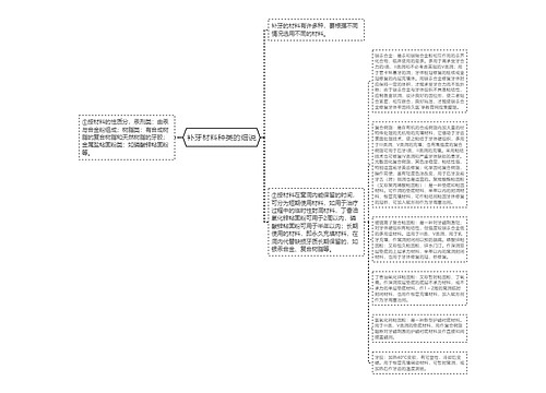 补牙材料种类的细说