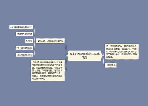 高血压脑病的病因与临床表现